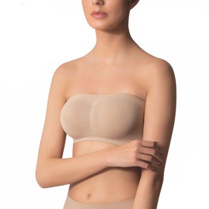 Imagem de Kit 3 Sutiãs Faixa Selene Sem Costura Feminino