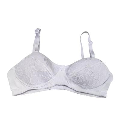 Imagem de Kit 3 Sutiãs Menina Moça Alça Com Bojo Em Lycra E Renda