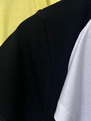 Imagem de Kit 3 T-shirt Peças Gola V Viscolaycra Camiseta com Qualidade