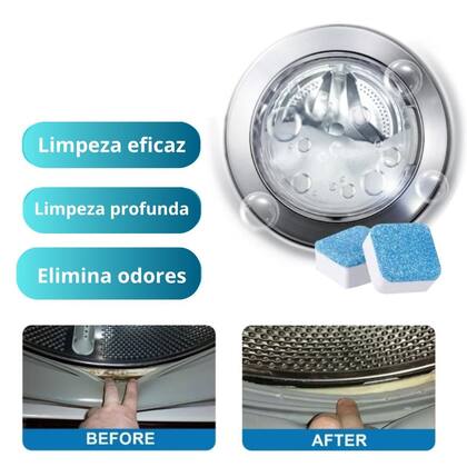 Imagem de Kit 3 Tabletes Pastilha Higienizar Limpar Máquinas Lavar