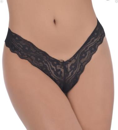 Imagem de Kit 3 Tangas Rendada Calcinha Caleçon Renda Fio Dental Lingerie Feminina Sensual