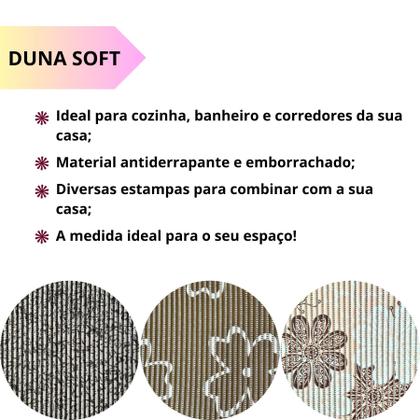 Imagem de Kit 3 Tapetes De Cozinha Conjunto Jogo Passadeira Duna Soft Fogão Pia Geladeira Banheiro Antiderrapante