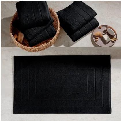 Imagem de Kit 3 Tapetes De Piso Buettner Murano Felpudo 80x 50cm Preto