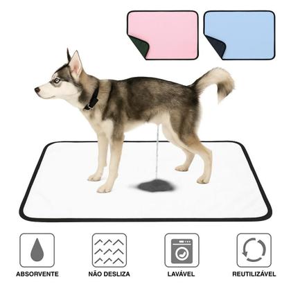 Imagem de Kit 3 Tapetes Higiênicos Lavável Super Absorção 200 Lavagens 70x50cm