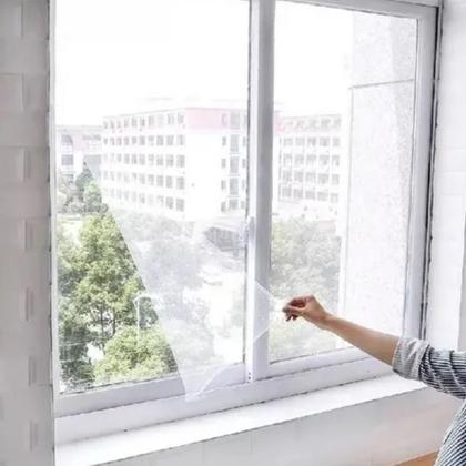 Imagem de Kit 3 Tela Protetora de Mosquitos, Pernilongos Com tiras autocolantes (1,30m x 1,50m)