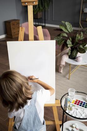 Imagem de Kit 3 Telas de Pintura Fina 30x40 100% Algodão Pronta