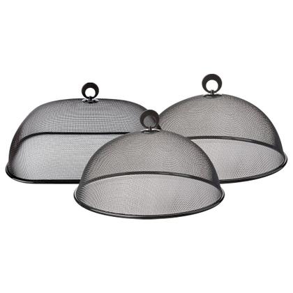 Imagem de Kit 3 Telas Protetoras 30 / 35 / 37cm Pretas Euro Home