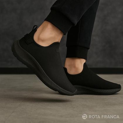 Imagem de Kit 3 Tênis Feminino Slip On Meia Confortável Leve Academia Dia a Dia