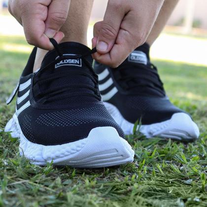 Imagem de Kit 3 Tênis Masculino Esportivo Corrida Caminhada Confortável Dia A Dia