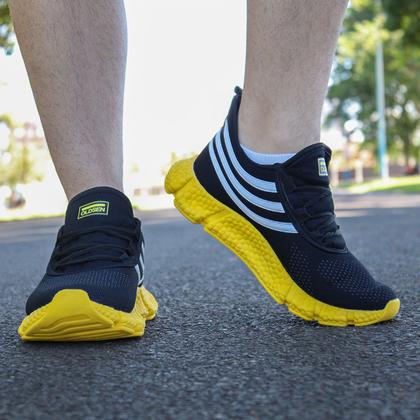 Imagem de Kit 3 Tênis Masculino Esportivo Corrida Caminhada Confortável Dia A Dia