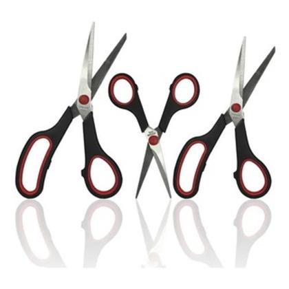 Imagem de Kit 3 Tesoura Grande Profissional Multiuso em Metal 3 Peças