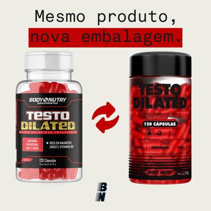 Imagem de Kit 3 Testo Dilated Body Nutry, pote 120 cápsulas cada com Vitaminas e Minerais, Boro, Arginina, Magnésio, e Vitamina B6
