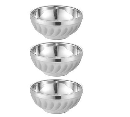 Imagem de KIT 3 Tigelas Bowl Aço Inox Multiuso Profissional Frigopro