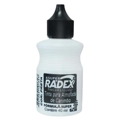 Imagem de Kit 3 Tinta Almofada para Carimbo Preta Alto Rendimento 40ml