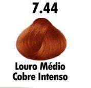 Imagem de Kit 3 Tinta Louro Cobre Nº 7.44 e 3 Ox 30Vol 90ml Mairibel