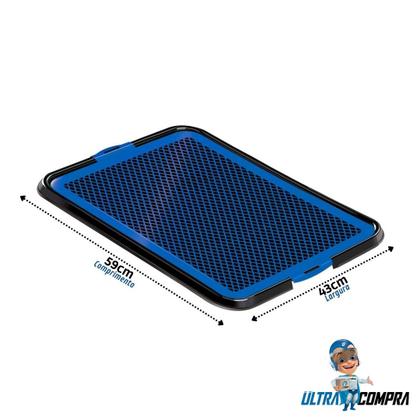 Imagem de Kit 3 Toaletes Sanitário Ultracompra Pipi Dog Azul
