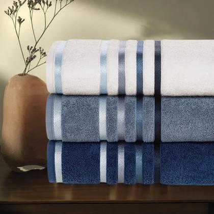 Imagem de Kit 3 Toalhas de Banho Karsten Lumina 98% Algodão 70x140cm Premium