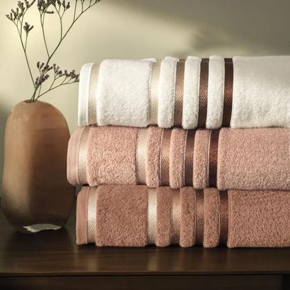 Imagem de Kit 3 Toalhas de Banho Karsten Lumina 98% Algodão 70x140cm Premium