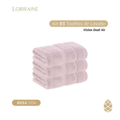 Imagem de Kit 3 Toalhas de Lavabo Vision Dual Air 100% Alg Buddemeyer