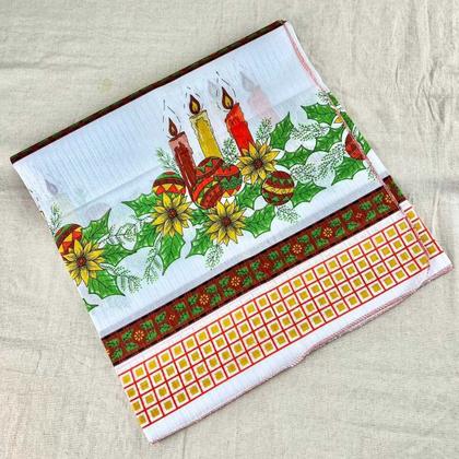 Imagem de Kit 3 Toalhas De Mesa Estampa De Natal P/ Mesa C/4 Cadeiras