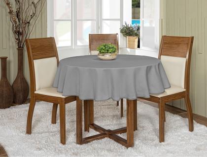 Imagem de Kit 3 Toalhas De Mesa Oxford Redonda 1,45m 4 lugares Várias Cores Buffet