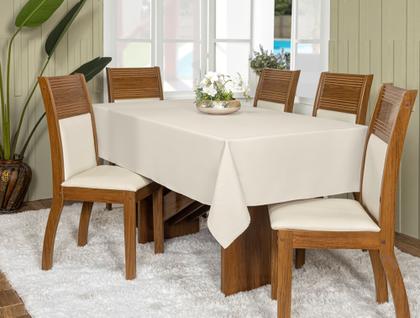 Imagem de Kit 3 Toalhas De Mesa Oxford Retangular 2,50x1,45m 8 Lugares