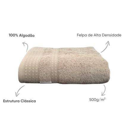 Imagem de Kit 3 Toalhas Rosto Alta Absorção Macia - 80cm x 50cm