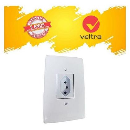 Imagem de Kit 3 Tomada 10a Bivolt 4x2 Branca Veltra