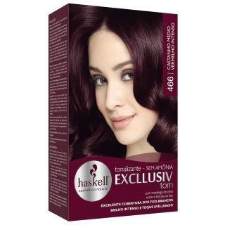 Imagem de Kit 3 TONALIZANTE HASKELL 466 CASTANHO MEDIO VERMELHO INTENSO