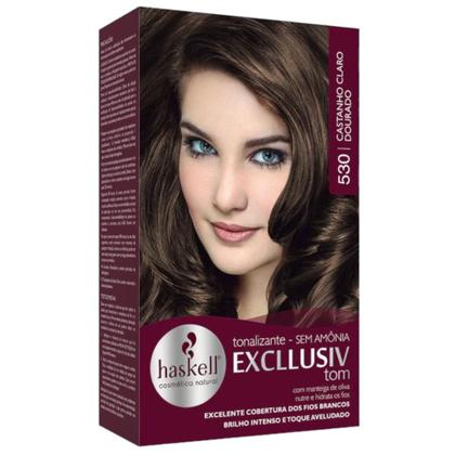 Imagem de Kit 3 TONALIZANTE HASKELL 530 CASTANHO CLARO DOURADO