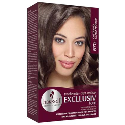 Imagem de Kit 3 TONALIZANTE HASKELL 570 CASTANHO CLARO MARROM