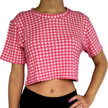 Imagem de Kit 3 Tops Femininos Blusinhas Manga Curta Soltinhos Estampas Sortidas Viscolycra Pp ao Plus Size