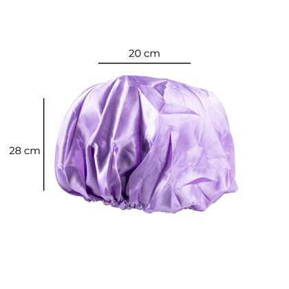 Imagem de Kit 3 Touca Cetim Dupla Face Ajustável Anti Frizz Cabelos