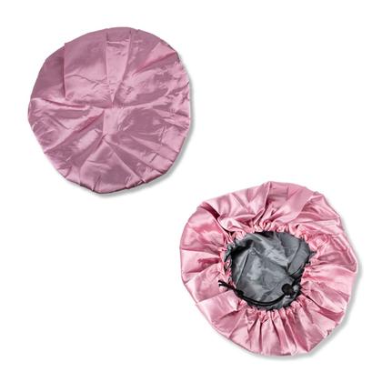 Imagem de Kit 3 Touca Cetim Dupla Face Ajustável Anti Frizz Cabelos