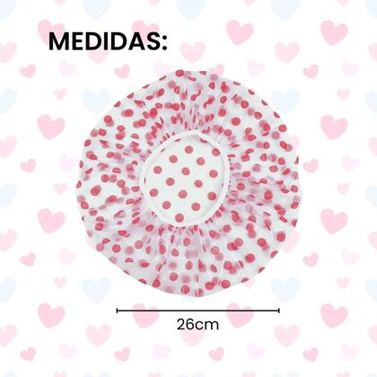 Imagem de Kit 3 Touca De Banho Impermeável Com Elástico Reutilizável