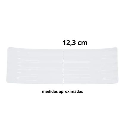 Imagem de Kit 3 Travessas 36x12 Cm para Sushi em Melamina Premium Branca  Bestfer 