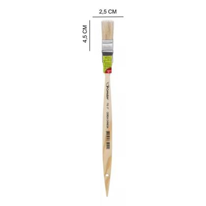 Imagem de Kit 3 Trincha Angular Especial P/ Recorte 1 Pol Cabo Longo Condor