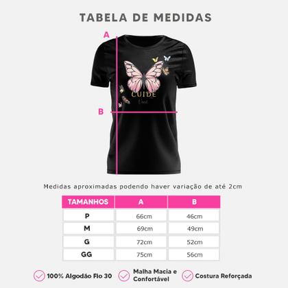 Imagem de Kit 3 Tshirt Blusa Estampada Feminina Manga Curta Camiseta Camisa