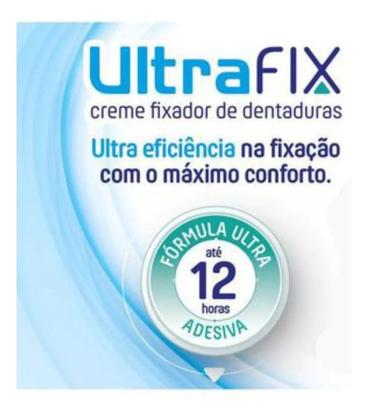 Imagem de Kit 3 Ultrafix Creme Fixador De Dentaduras 40g União Química