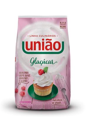 Imagem de Kit 3 Un. Açucar Refinado De Confeiteiro Glaçucar União 500g