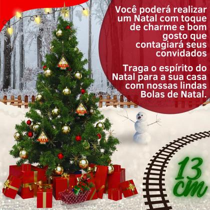 Imagem de Kit 3 Un Arvore de Natal 13cm enfeite de Mesa Envio 24h Presente Decoração escritorio penduravel com LED