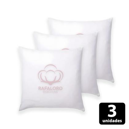 Imagem de Kit 3 UN Enchimento para Almofada Refil Polipropileno 45x45cm