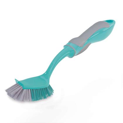 Imagem de Kit 3 Un Escova Lava Louças Cabo Anatômico C/ Raspador