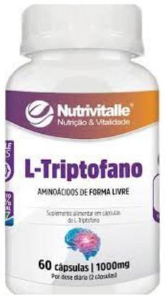 Imagem de Kit 3 Un - L Triptofano 1000Mg 60 Capsulas Nutrivitalle