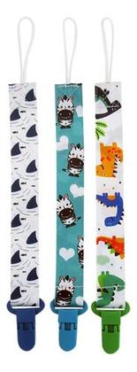 Imagem de Kit 3 Unid. Prendedor Clipe Chupeta Menino Melhor Qualidade