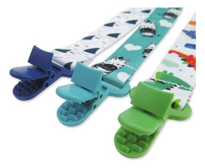 Imagem de Kit 3 Unid. Prendedor Clipe Chupeta Menino Melhor Qualidade