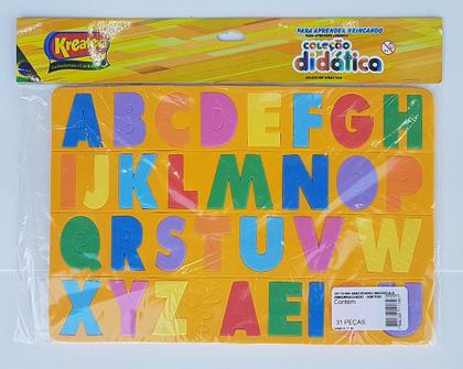 Imagem de KIT 3 Unidades - Abecedário Maiúsculo 19x29cm - 5mm de Espessura