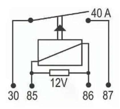 Imagem de Kit 3 unidades - míni relé auxiliar - 12v - 30a - dni 0125