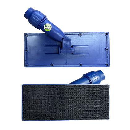 Imagem de Kit 3 Unidades Mop Suporte LT Limpa Tudo Com tiras autocolantes Sanches Azul Articulado Com Giro 360 Grau Para Fibra Limpeza