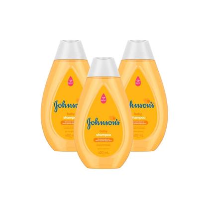 Imagem de Kit 3 Unidades Shampoo Johnsons Baby Tradicional 400ml
